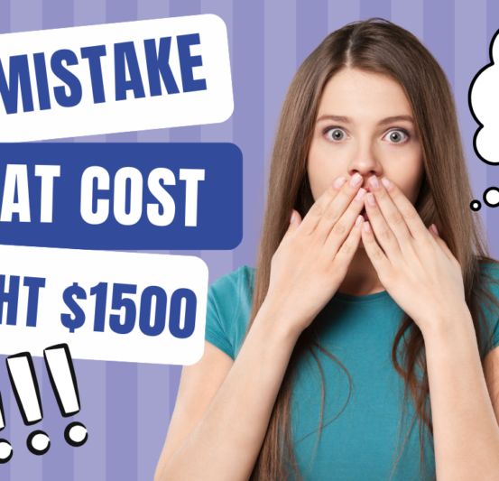 Purple Black & White Big Money Mistake YouTube Thumbnail